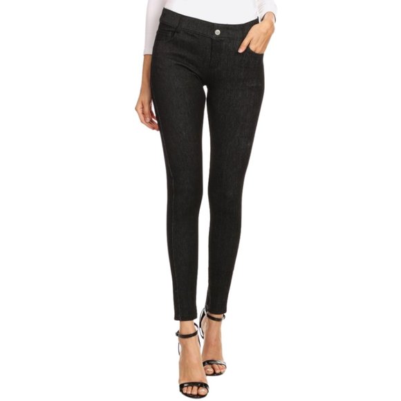 HP - Black Faded Out 5-Pocket Skinny Jeggings - Picture 4 of 9